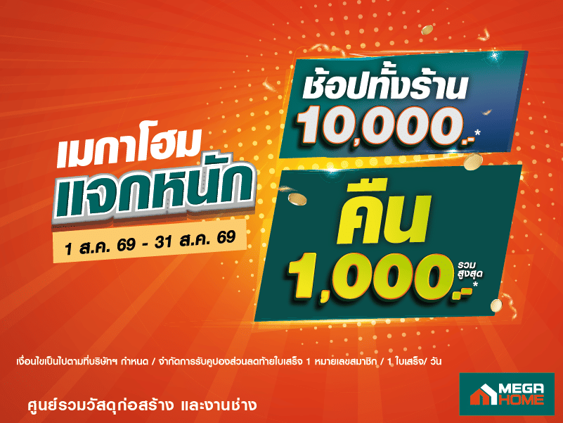 เมกาโฮมแจกหนัก
